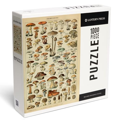 Lantern Press 1000 Teile Puzzle Pilze C Vintage Bookplate Adolphe Millot Artwork von Lantern Press