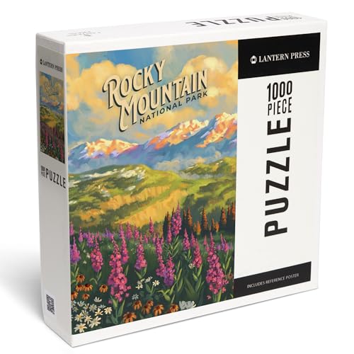 Lantern Press 1000 Teile Puzzle Rocky Mountain National Park Colorado Ölgemälde National Park Serie von Lantern Press