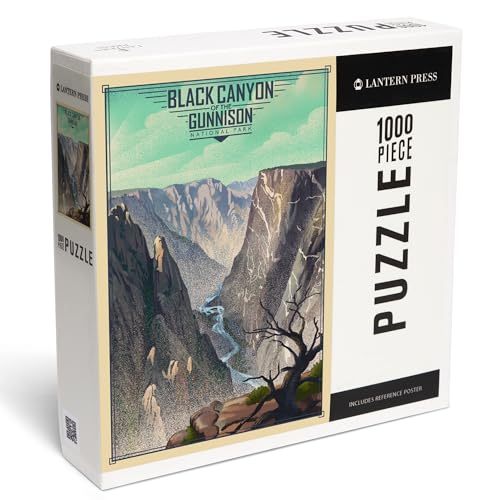 Lantern Press Puzzle mit 1000 Teilen, Black Canyon of The Gunnison National Park, Colorado, Lithograph National Park Series Lantern Press Puzzle mit 1000 Teilen, Black Canyon of The Gunnison National Park, Colorado, Lithograph National Park Series von Lantern Press