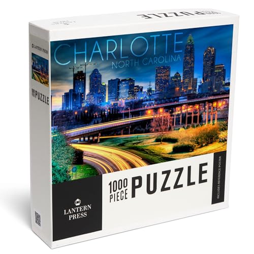 Lantern Press Puzzle mit 1000 Teilen, Charlotte, North Carolina, Skyline bei Nacht Lantern Press Puzzle mit 1000 Teilen, Charlotte, North Carolina, Skyline bei Nacht von Lantern Press