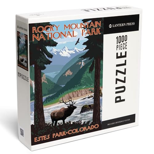 Lantern Press Puzzle mit 1000 Teilen, Estes Park, Rocky Mountain National Park, Colorado, Elch Lantern Press Puzzle mit 1000 Teilen, Estes Park, Rocky Mountain National Park, Colorado, Elch von Lantern Press