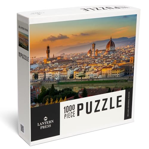 Lantern Press Puzzle mit 1000 Teilen, Florenz, Italien, Sonnenuntergang Blick auf Dom und Stadt von Lantern Press