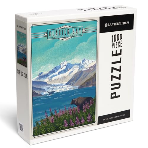 Lantern Press Puzzle mit 1000 Teilen, Glacier Bay National Park and Preserve, Alaska, Lithograph National Park Series Lantern Press Puzzle mit 1000 Teilen, Glacier Bay National Park and Preserve, Alaska, Lithograph National Park Series von Lantern Press