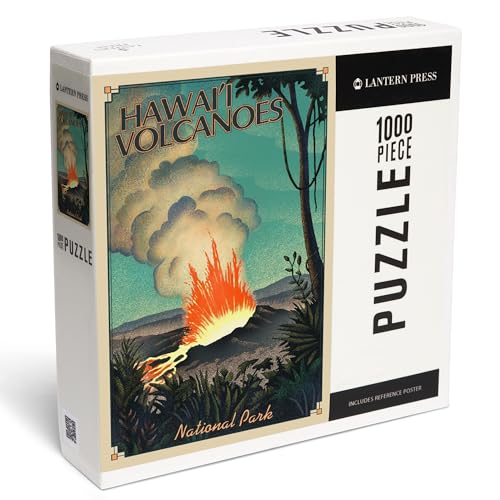 Lantern Press Puzzle mit 1000 Teilen, Hawaii Volcanoes National Park, Lithograph National Park Series Lantern Press Puzzle mit 1000 Teilen, Hawaii Volcanoes National Park, Lithograph National Park Series von Lantern Press