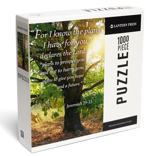 Lantern Press Puzzle mit 1000 Teilen, Jeremia 29:11, inspirierend von Lantern Press