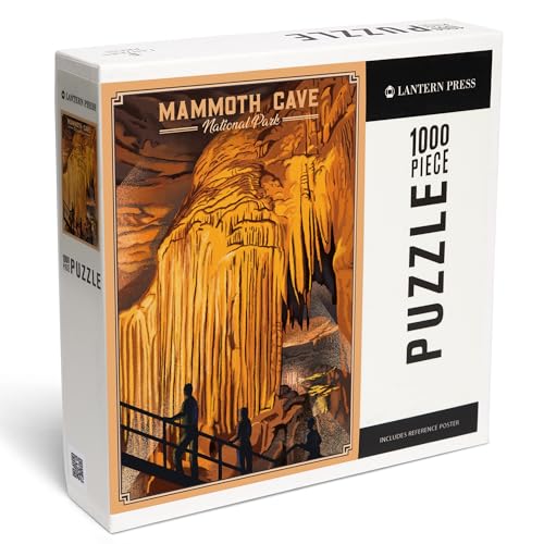 Lantern Press Puzzle mit 1000 Teilen, Mammoth Cave National Park, Kentucky, Lithografie Lantern Press Puzzle mit 1000 Teilen, Mammoth Cave National Park, Kentucky, Lithografie von Lantern Press