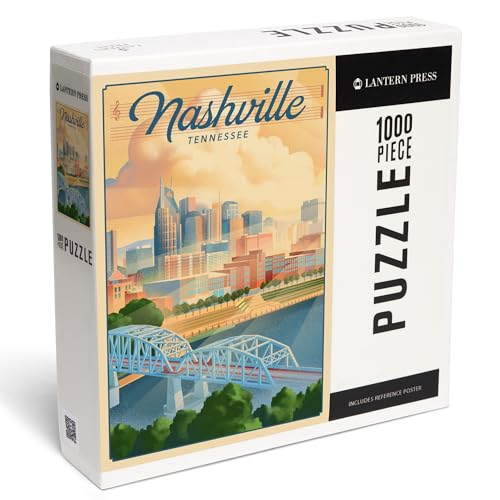 Lantern Press Puzzle mit 1000 Teilen, Nashville, Tennessee, Lithograph City Serie Lantern Press Puzzle mit 1000 Teilen, Nashville, Tennessee, Lithograph City Serie von Lantern Press