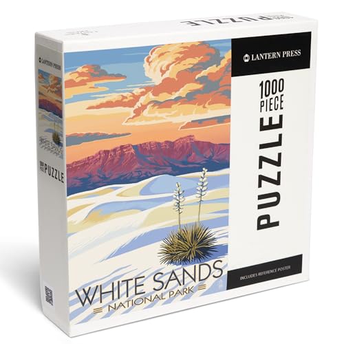 Lantern Press Puzzle mit 1000 Teilen, White Sands National Park, New Mexico, Sonnenuntergangsszene Lantern Press Puzzle mit 1000 Teilen, White Sands National Park, New Mexico, Sonnenuntergangsszene von Lantern Press