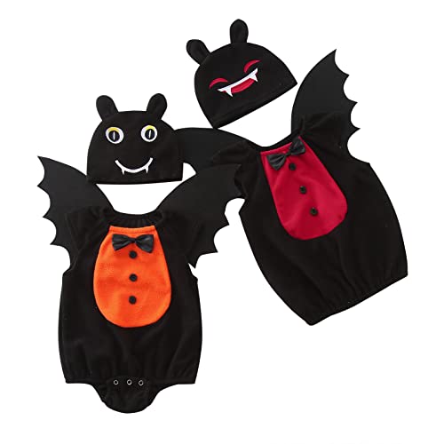 Lanunlly Halloween-Kostüm für Babys, süßes Fledermaus-Kostüm, für Kinder, Mädchen, lustiges Skelett-Kostüm, Fledermaus-Kostüm, Oberteil mit Kapuze, Halloween-Kostüm, für Partys, Karneval, Geschenke Lanunlly Halloween-Kostüm für Babys, süßes Fledermaus-Kostüm, für Kinder, Mädchen, lustiges Skelett-Kostüm, Fledermaus-Kostüm, Oberteil mit Kapuze, Halloween-Kostüm, für Partys, Karneval, Geschenke von Lanunlly