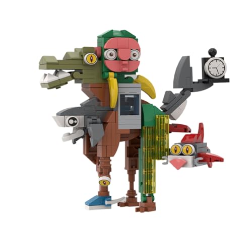 LaoZan Tung Tung Tung Sahur Building Blocks, Italian Brainrot Tiere 3D Sammlung, Tralalero Tralala Bausatz als Geschenkidee von LaoZan