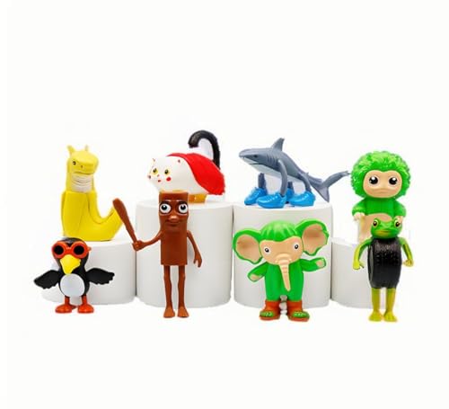LaoZan Tung Tung Tung Tung Sahur Figur Set - Italian Brainrot Figuren, Tralalero Tralala Sammel-Deko für Fans & Erwachsene LaoZan Tung Tung Tung Tung Sahur Figur Set - Italian Brainrot Figuren, Tralalero Tralala Sammel-Deko für Fans & Erwachsene von LaoZan
