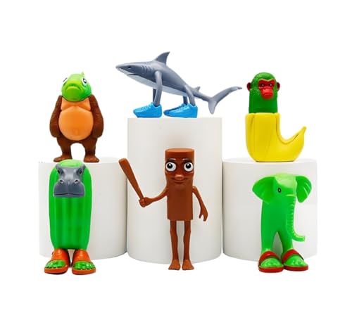 LaoZan Tung Tung Tung Tung Sahur Figur Set - Italian Brainrot Figuren, Tralalero Tralala Sammel-Deko für Fans & Erwachsene von LaoZan