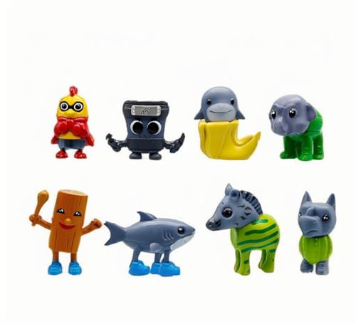 LaoZan Tung Tung Tung Tung Sahur Figur Set - Italian Brainrot Figuren, Tralalero Tralala Sammel-Deko für Fans & Erwachsene von LaoZan