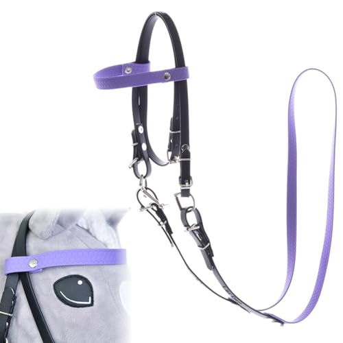 LarDen Hobby Horse Trense mit Zügeln | Komplettes Zaumzeug ohne Nasenriemen Light Purple | Hobbyhorse Zubehör | für Steckenpferd, Stockpferd, Hobby Horsing, Spielpferd LarDen Hobby Horse Trense mit Zügeln | Komplettes Zaumzeug ohne Nasenriemen Light Purple | Hobbyhorse Zubehör | für Steckenpferd, Stockpferd, Hobby Horsing, Spielpferd von LarDen