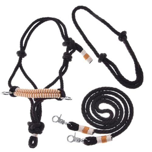 LarDen Hobby Horse Zubehör SeilSet - Halfter mit Zügel & Halsring für Größe M Steckenpferd - Orange, Stockpferd Set, Hobby Horsing Pferd, Spielzeug Kinder, Spielpferd, Hobbyhorse von LarDen