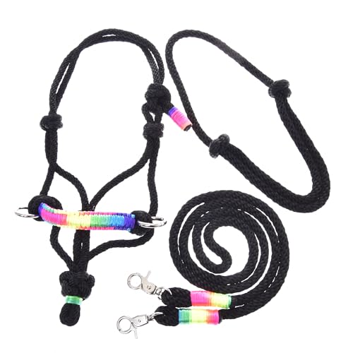 LarDen Hobby Horse Zubehör SeilSet - Halfter mit Zügel & Halsring für Größe M Steckenpferd - Regenbogen, Stockpferd Set, Hobby Horsing Pferd, Spielzeug Kinder, Spielpferd, Hobbyhorse LarDen Hobby Horse Zubehör SeilSet - Halfter mit Zügel & Halsring für Größe M Steckenpferd - Regenbogen, Stockpferd Set, Hobby Horsing Pferd, Spielzeug Kinder, Spielpferd, Hobbyhorse von LarDen