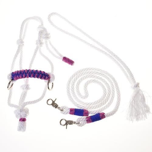 LarDen Hobby Horse Zubehör SeilSet - Halfter mit Zügel & Halsring für Größe M Steckenpferd - Weiß, Stockpferd Set, Hobby Horsing Pferd zum reiten, Spielzeug Kinder, Spielpferd, Hobbyhorse LarDen Hobby Horse Zubehör SeilSet - Halfter mit Zügel & Halsring für Größe M Steckenpferd - Weiß, Stockpferd Set, Hobby Horsing Pferd zum reiten, Spielzeug Kinder, Spielpferd, Hobbyhorse von LarDen