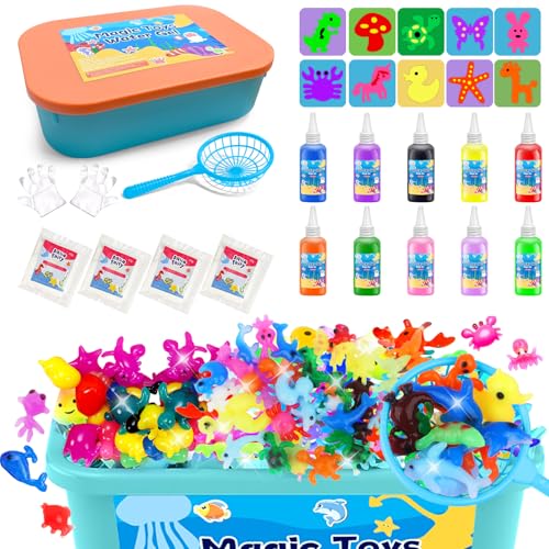 Magic Water Elf Kit – Wasser-Gel-Kit für Kinder – 10 Farben Aqua Gelz, 10 Formen, Squishy Maker – Weihnachts- und Geburtstagsgeschenke, Partygeschenke, Basteln & DIY STEM Magic Water Elf Kit – Wasser-Gel-Kit für Kinder – 10 Farben Aqua Gelz, 10 Formen, Squishy Maker – Weihnachts- und Geburtstagsgeschenke, Partygeschenke, Basteln & DIY STEM von Laradola