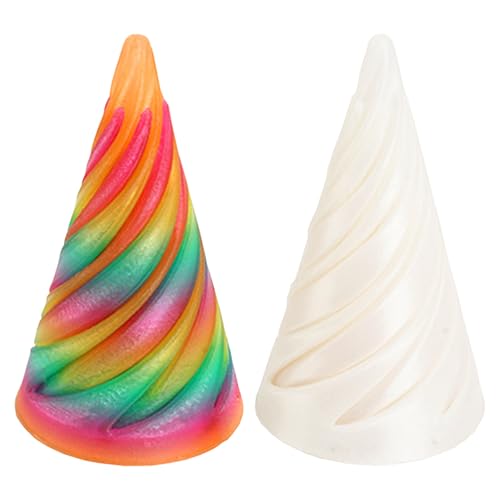 2 Stück 3D Printed Spira-l Cone Toy Impossible Pyramid Passage Sculpture Stressreduzierendes Spiral Cone Lustiges Spiral Cone, geeignet für Kinder und Erwachsene zur Stress- und Angstlinderung. von Laralily
