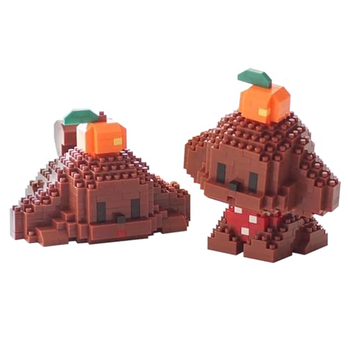 Larcele 377 Stücke Mikro Tier Bausteine Spielzeug Kit, Mini Hund Bricks Bauen Bauklötze Satz KLJM-11(2 in 1 Pudel Braun) von Larcele