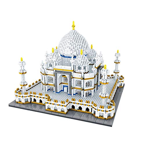 Larcele 1160 Stücke Weltberühmtes Gebäude Set Bausteine Spielzeug Bricks Bauen Bauklötze für Kinder und Erwachsene KLJM-03 (Taj Mahal,Indien) von Larcele