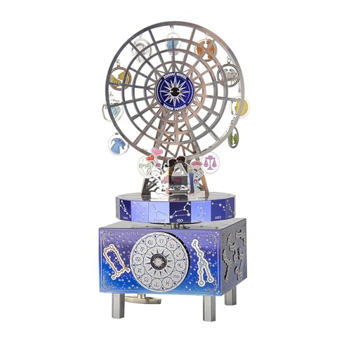 Larcele 3D Metall Puzzle Rotierende Spieluhr Kits DIY Montage Riesenrad Modellbau Spieluhr für Zuhause und Büro Dekoration BYHPZ-01 Larcele 3D Metall Puzzle Rotierende Spieluhr Kits DIY Montage Riesenrad Modellbau Spieluhr für Zuhause und Büro Dekoration BYHPZ-01 von Larcele