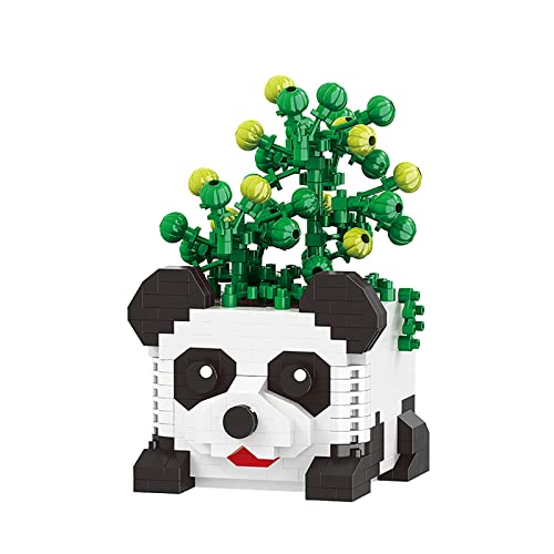 Larcele 435 Stücke Mikro Bausteine Spielzeug Kit, Mini Tier Bricks Bauen Bauklötze Satz KLJM-08 (Panda) von Larcele