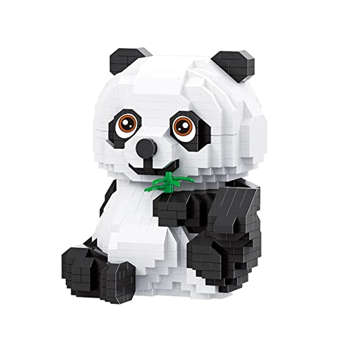 Larcele 820 Stücke Mikro Bausteine Spielzeug Kit, Mini Tier Bricks Bauen Bauklötze Satz KLJM-08 (Panda) von Larcele