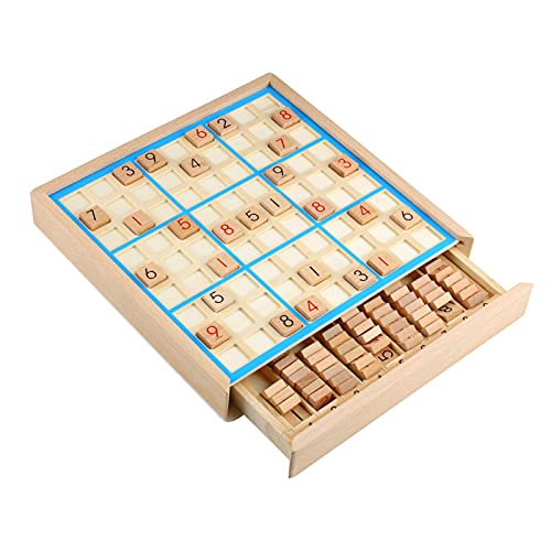 Larcele Holz Sudoku Brettspiele Zahlenrätsel Memory Spiele SD-02 von Larcele