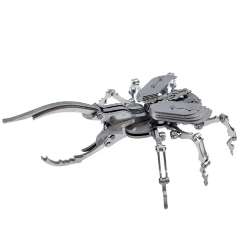 Larcele Mechanische 3D-Metall-Puzzles für Erwachsene, DIY-Montage, Stahl-Insekten-Serie, Metall-Puzzles, Heimdekoration, Kunst, Handwerk, Bauspielzeug KJPZ-02 (Ironclad Beetle) von Larcele