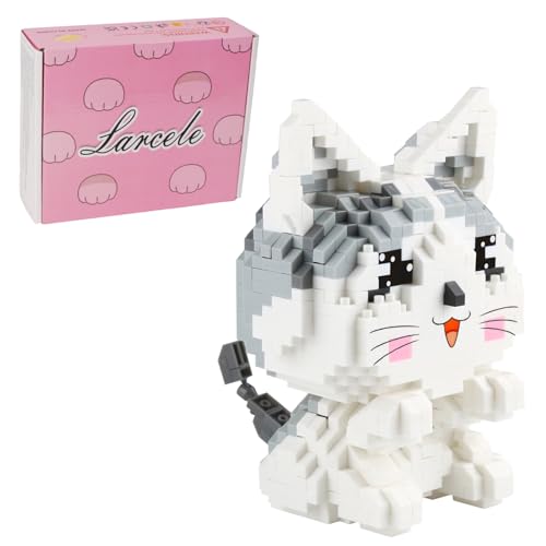 Larcele Mikro Katze Bausteine Spielzeug Bricks Tier Bauen Bauklötze,868 Stücke KLJM-02 (Modell 2284) Mehrweg von Larcele