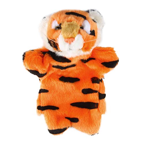 Larcele Niedlichen Plüsch Handpuppe weichen Stofftier Spielzeug (SO-23 Tiger-Gelb) von Larcele