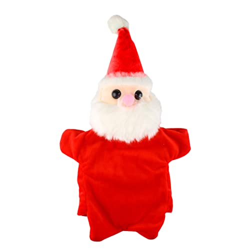 Larcele Niedlichen Plüsch Handpuppe weichen Stofftier Spielzeug (SO-34 Weihnachtsmann-Rote Kleidung) von Larcele