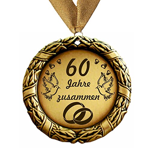 Larius Medaille Orden 60 Jahre zusammen Diamanthochzeit Diamantene Hochzeitzeit Larius Medaille Orden 60 Jahre zusammen Diamanthochzeit Diamantene Hochzeitzeit von Larius