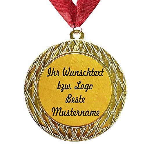 Larius Group Medaille Orden Endlich Rentner BZW. Ihr Wunschtext Geschenk für Rentner zum Renteneintritt (mit Wunschtext und Halsband) von Larius Group