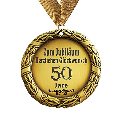 Larius Group Medaille Orden zum Jubiläum 50 Jahre Auszeichnung Ehrenorden zum Geburtstag Geschenk Jubilar Persönlichen Orden zum Geburtstag von Larius Group