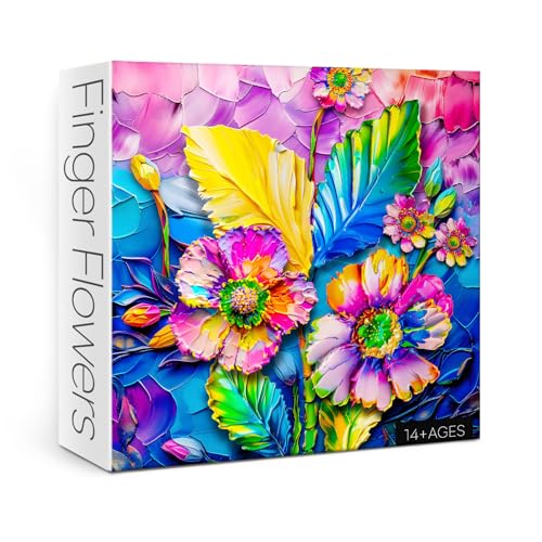 Bunte Blumen-Puzzles für Erwachsene, 1000 Teile, schöne Kunst-Pflanzenmalerei, Puzzles, schwierige Wildblumenseiten-Puzzles Bunte Blumen-Puzzles für Erwachsene, 1000 Teile, schöne Kunst-Pflanzenmalerei, Puzzles, schwierige Wildblumenseiten-Puzzles von Larkipuzz