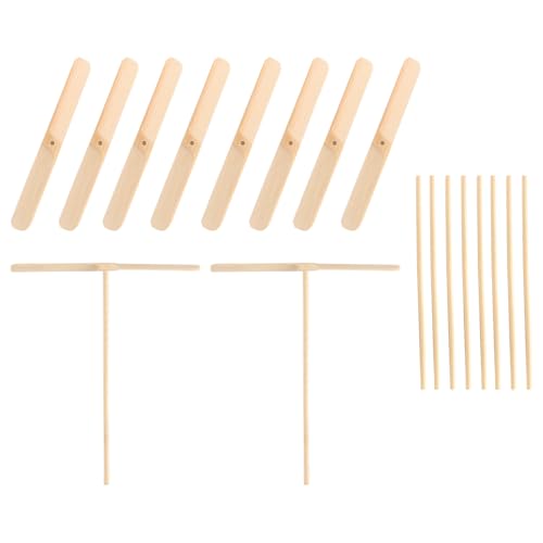 Laroal 10 Stück Holzlibellen zum Selbermachen, Propeller-Helikopter-Spiel für den Außenbereich, Terrasse, Garten, Spaß und Unterhaltung Laroal 10 Stück Holzlibellen zum Selbermachen, Propeller-Helikopter-Spiel für den Außenbereich, Terrasse, Garten, Spaß und Unterhaltung von Laroal