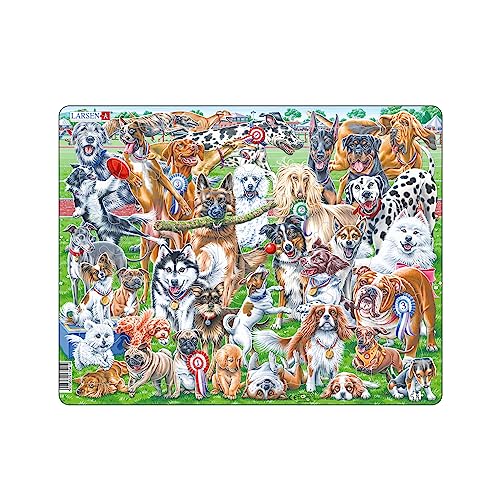 Larsen CZ6 - Kinderpuzzle - Niedliche Hunde - Puzzle ab 3 Jahren - Rahmenpuzzle mit 32 Teilen Larsen CZ6 - Kinderpuzzle - Niedliche Hunde - Puzzle ab 3 Jahren - Rahmenpuzzle mit 32 Teilen von Larsen