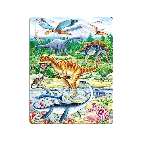 Larsen FH16 Dinosaurier der Juraszeit, Rahmenpuzzle mit 35 Teilen von Larsen