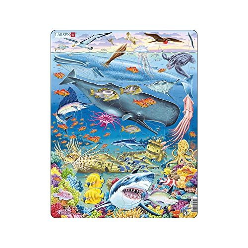 Larsen FH20 Meeresleben im Pazifischen Ozean Jigsaw Puzzle für Kinder, Jungen & Mädchen - 66 Teile | Spaß Puzzle | Kinder Entwicklung | Rahmenpuzzles | Hergestellt in Norwegen Larsen FH20 Meeresleben im Pazifischen Ozean Jigsaw Puzzle für Kinder, Jungen & Mädchen - 66 Teile | Spaß Puzzle | Kinder Entwicklung | Rahmenpuzzles | Hergestellt in Norwegen von Larsen