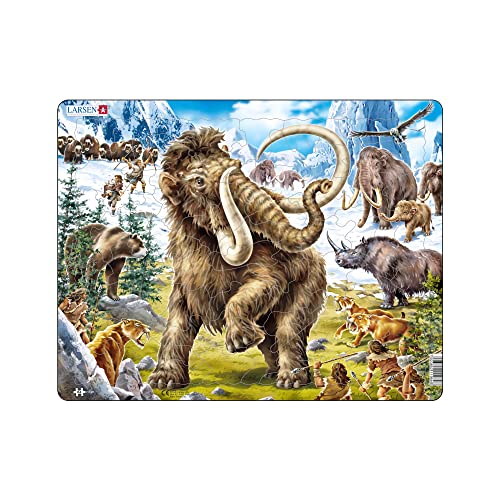 Larsen FH27 Mammuts in prähistorischen Zeiten gejagt Jigsaw Puzzle für Kinder im Alter von 4-12 Jahren - 64 Teile Puzzle |Fun Puzzle | Rahmenpuzzles | Hergestellt in Norwegen Larsen FH27 Mammuts in prähistorischen Zeiten gejagt Jigsaw Puzzle für Kinder im Alter von 4-12 Jahren - 64 Teile Puzzle |Fun Puzzle | Rahmenpuzzles | Hergestellt in Norwegen von Larsen