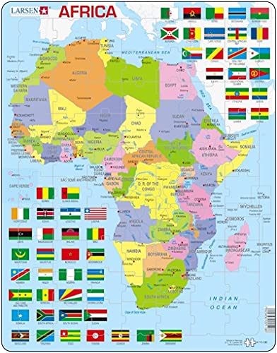 Larsen K13 Puzzle Afrika (politisch) von Larsen