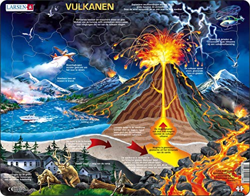 Larsen NB2 Vulkane, Niederländisch Ausgabe, Rahmenpuzzle mit 70 Teilen Larsen NB2 Vulkane, Niederländisch Ausgabe, Rahmenpuzzle mit 70 Teilen von Larsen