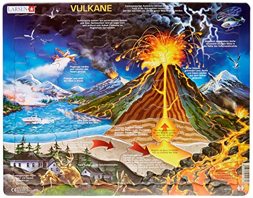 Larsen 35101 Puzzle Vulkane 70 Teile von Larsen