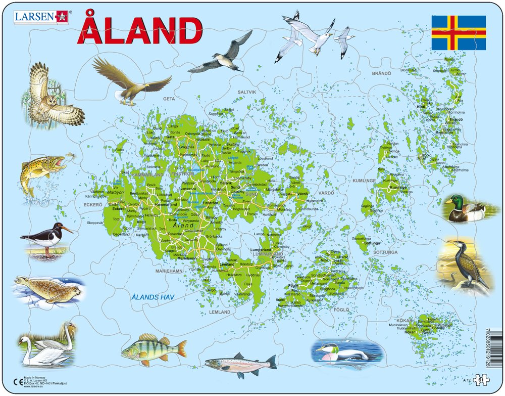 Larsen Rahmenpuzzle - Âland-Inseln 61 Teile Puzzle Larsen-A12-SE Larsen Rahmenpuzzle - Âland-Inseln 61 Teile Puzzle Larsen-A12-SE von Larsen