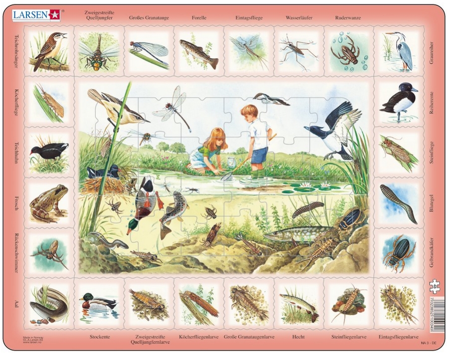 Larsen Rahmenpuzzle - Der Teich 48 Teile Puzzle Larsen-NA3-DE Larsen Rahmenpuzzle - Der Teich 48 Teile Puzzle Larsen-NA3-DE von Larsen