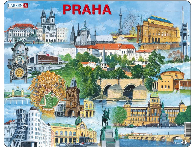 Larsen Rahmenpuzzle - Prag 66 Teile Puzzle Larsen-KH12-CZ Larsen Rahmenpuzzle - Prag 66 Teile Puzzle Larsen-KH12-CZ von Larsen
