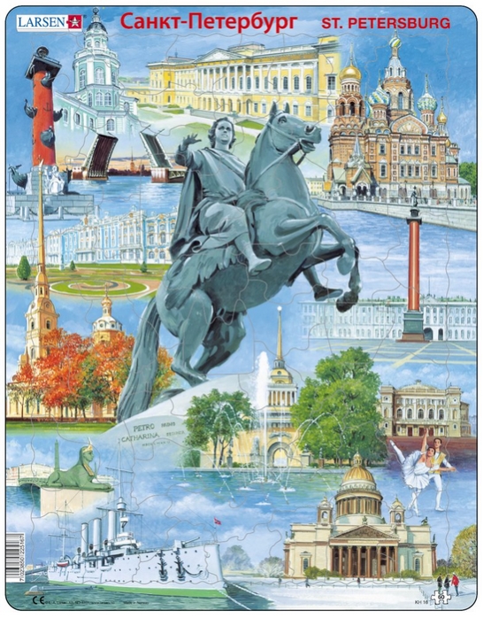Larsen Rahmenpuzzle - Sankt Petersburg 60 Teile Puzzle Larsen-KH16 von Larsen