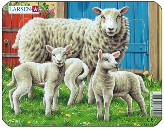 Larsen Rahmenpuzzle - Schafe 7 Teile Puzzle Larsen-M5-1 Larsen Rahmenpuzzle - Schafe 7 Teile Puzzle Larsen-M5-1 von Larsen